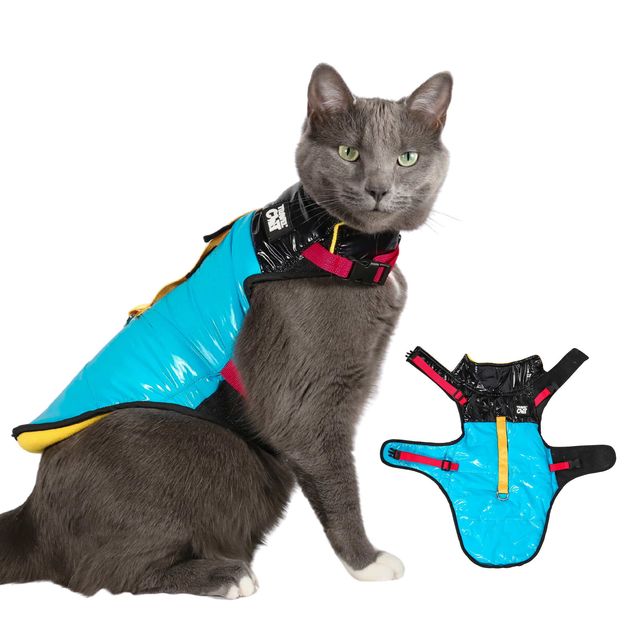 "The Catagonia" Puffer Jacket & Cat Harness