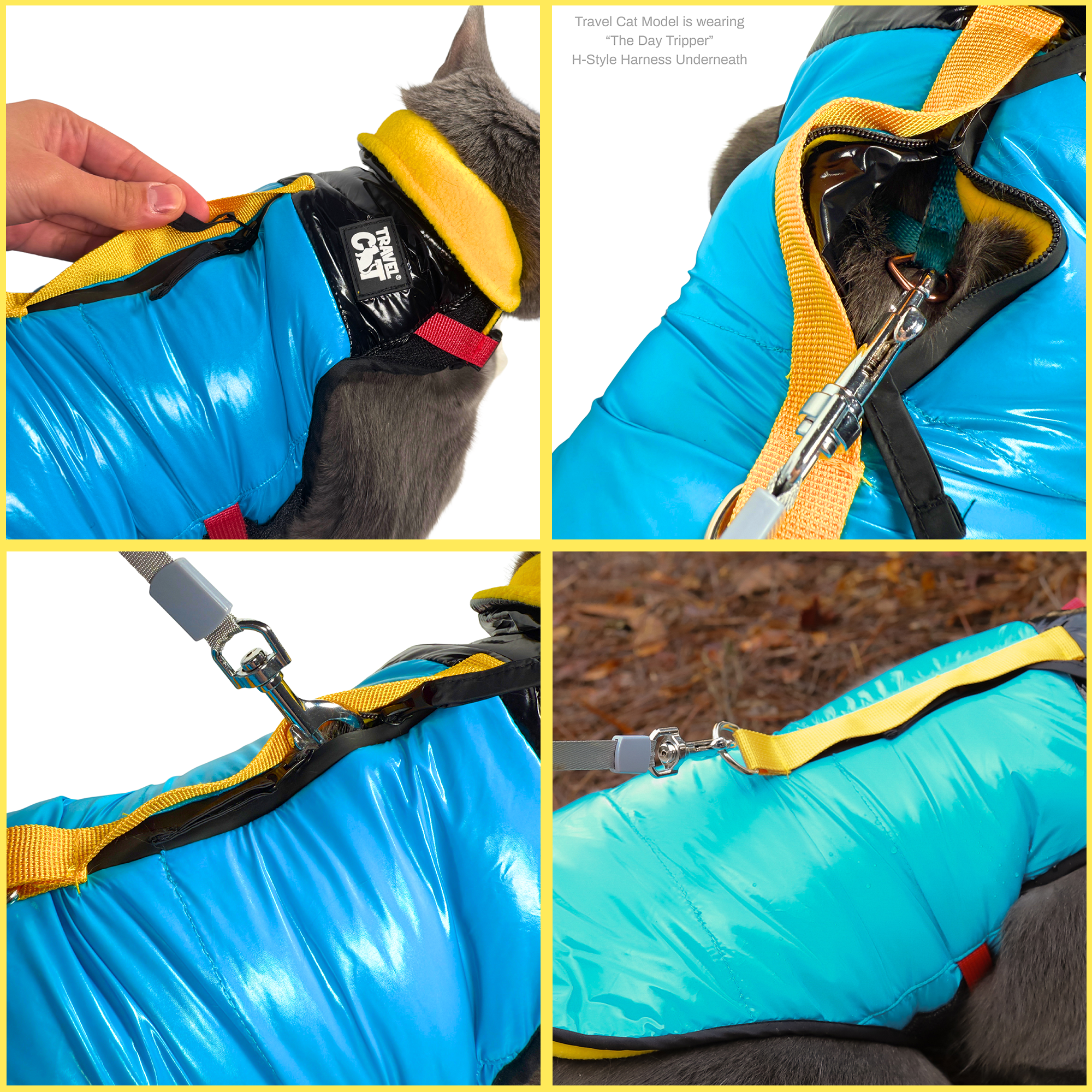 "The Catagonia" Puffer Jacket & Cat Harness