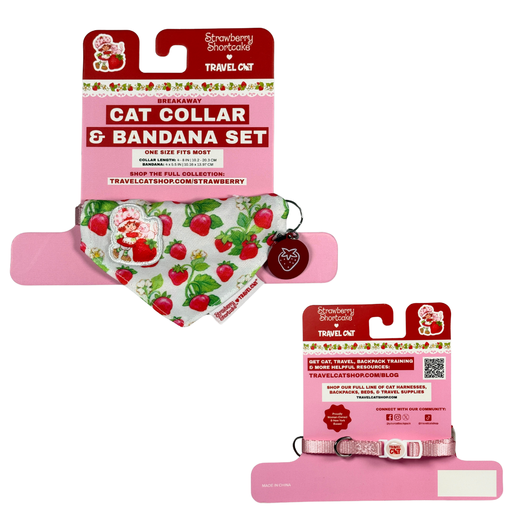 Strawberry Shortcake x Travel Cat Bandana