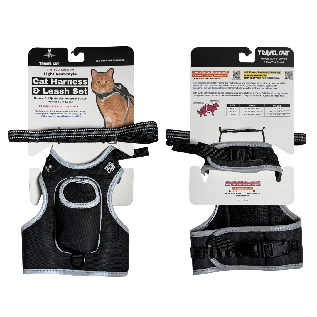 Stray x Travel Cat Harness & Leash Set - Limited Edition