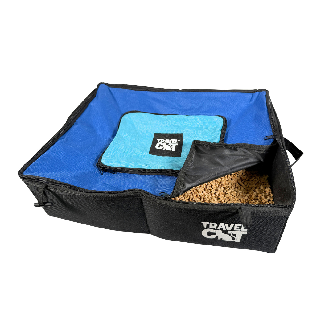 "The Porta-Pawty" Travel Litter Box - Portable Bathroom for Cats