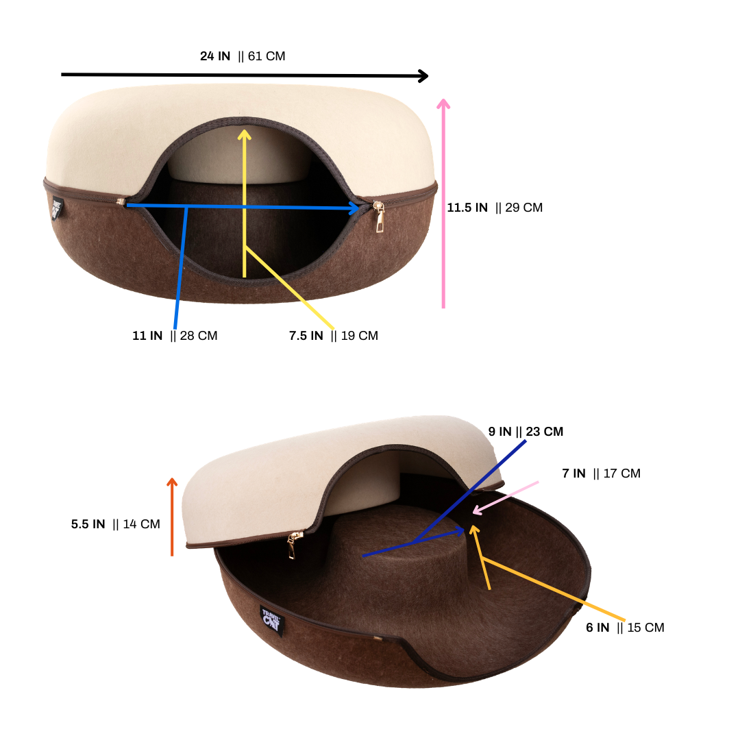 "Donut!" Cat Hideaway Cave- Chocolate & Cream