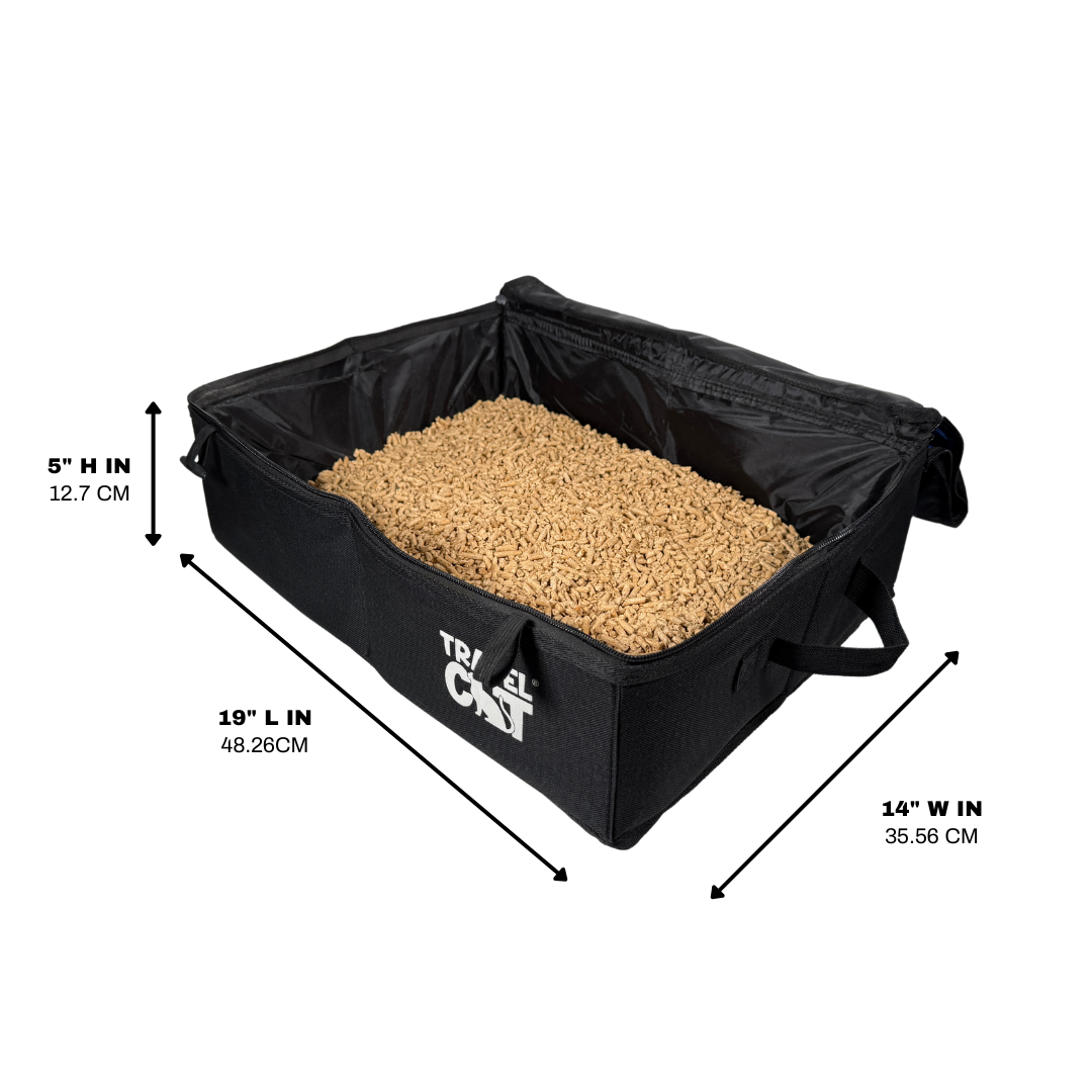 "The Porta-Pawty" Travel Litter Box - Portable Bathroom for Cats