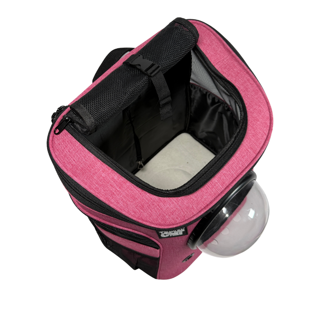 "The Fat Cat" Cat Backpack in Pink - For Larger Cats