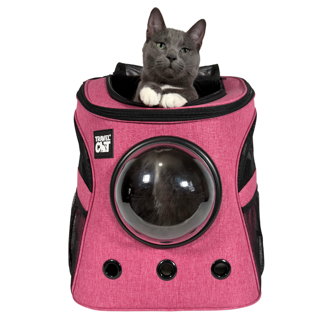 "The Fat Cat" Cat Backpack in Pink - For Larger Cats