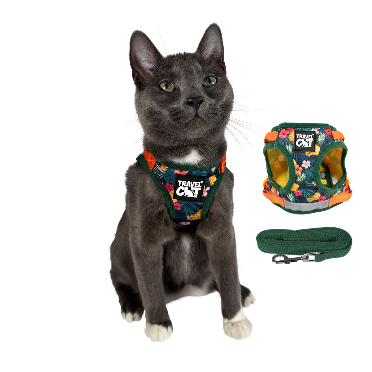 "The Hawaiian Shirt" Limited-Edition Cat Harness & Leash Set