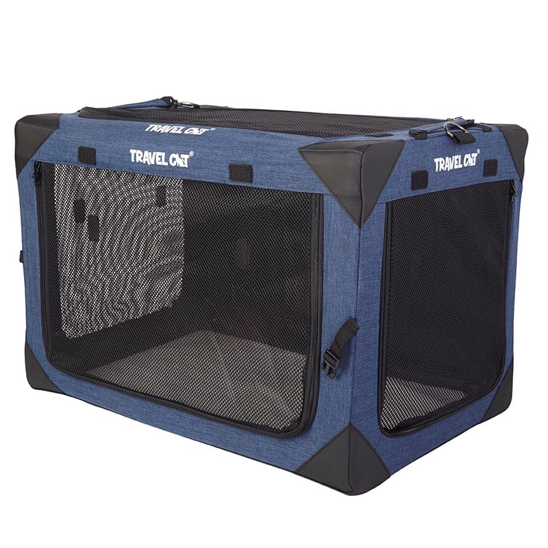 "The Boop Coop" Collapsible Travel Cat Crate & Carrier