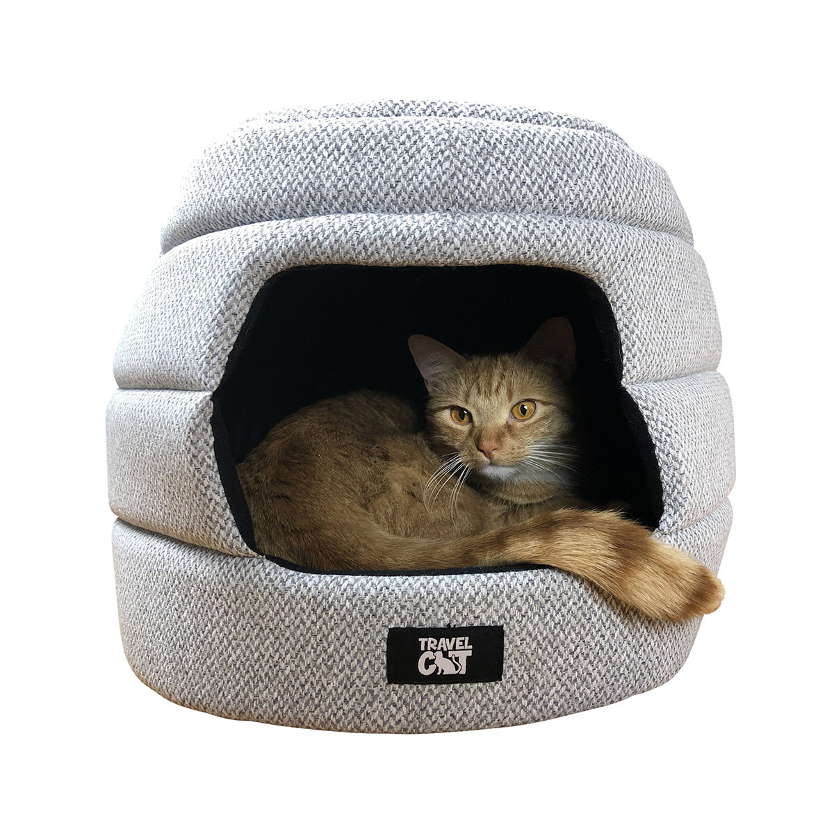 "The Meowbile Home" Convertible Cat Bed & Cave