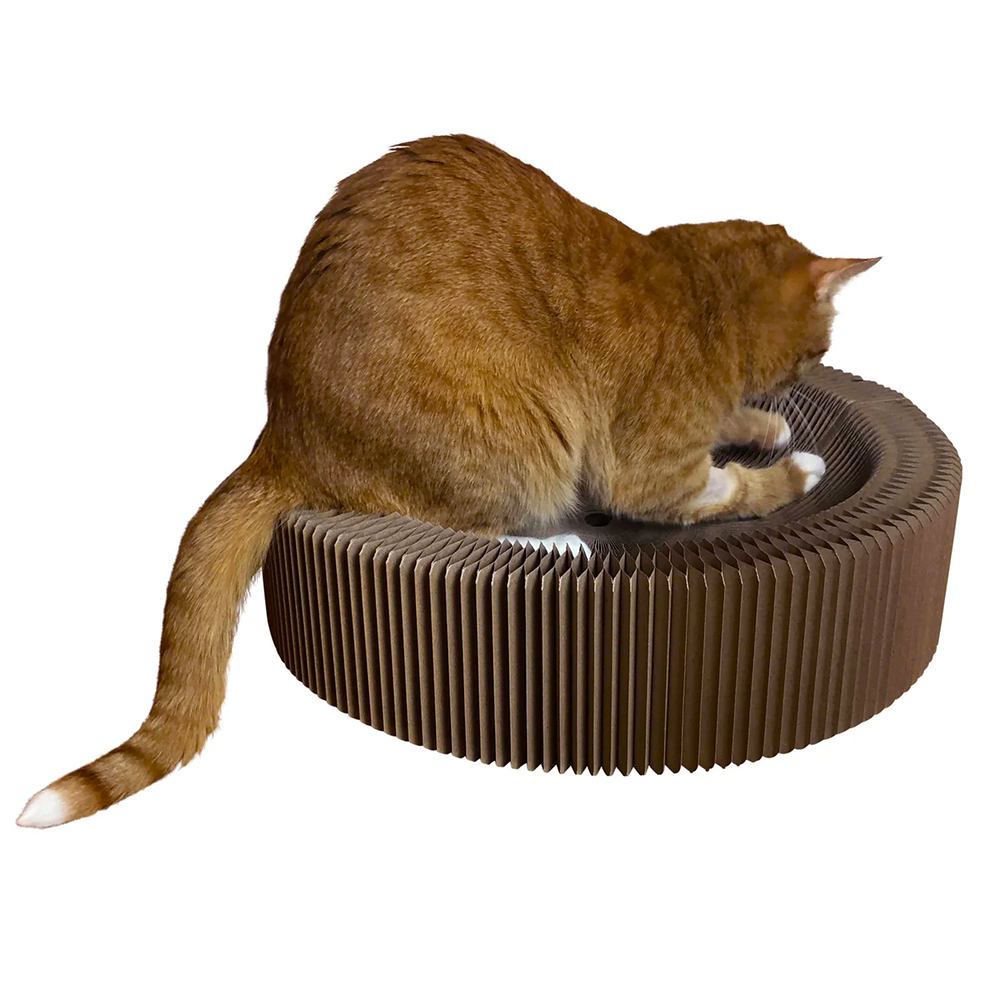 "The Accordion" Travel Cardboard Bed & Scratcher