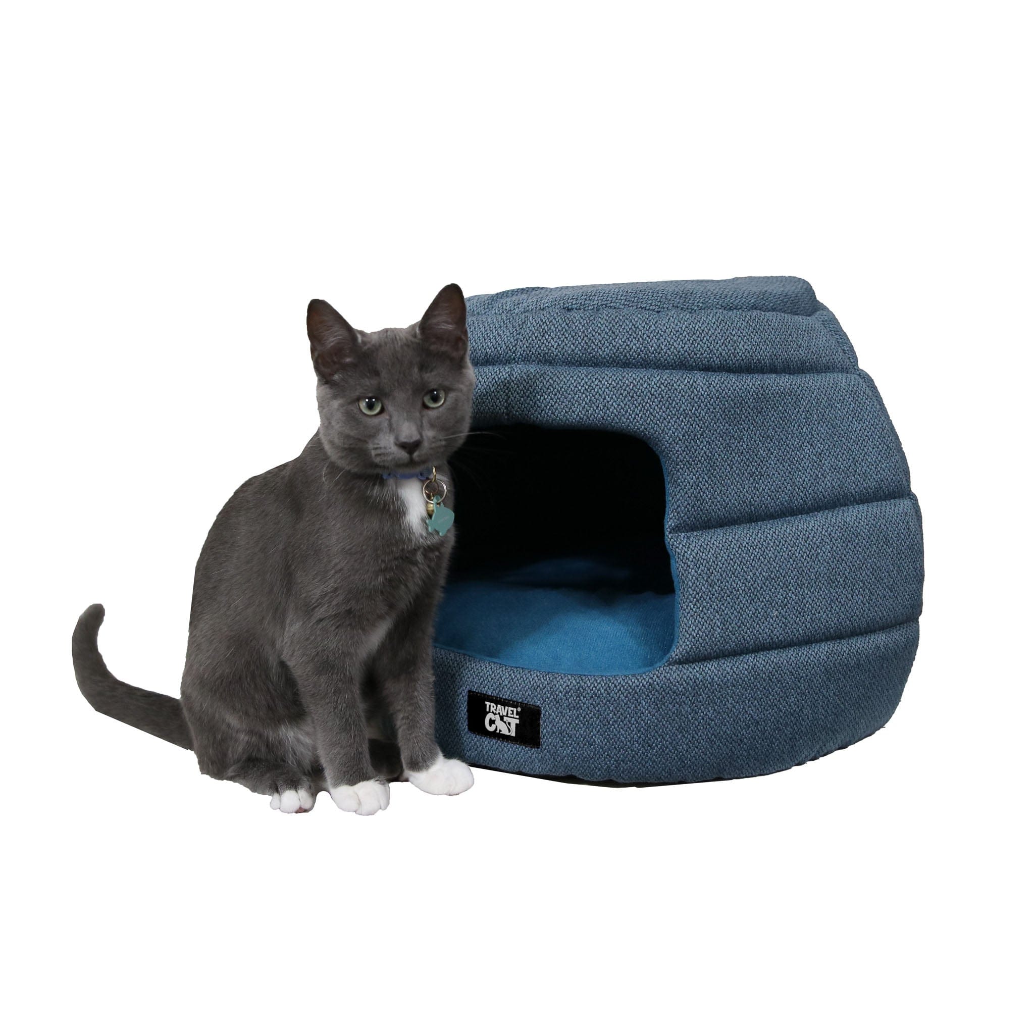 "The Meowbile Home" Convertible Cat Bed & Cave