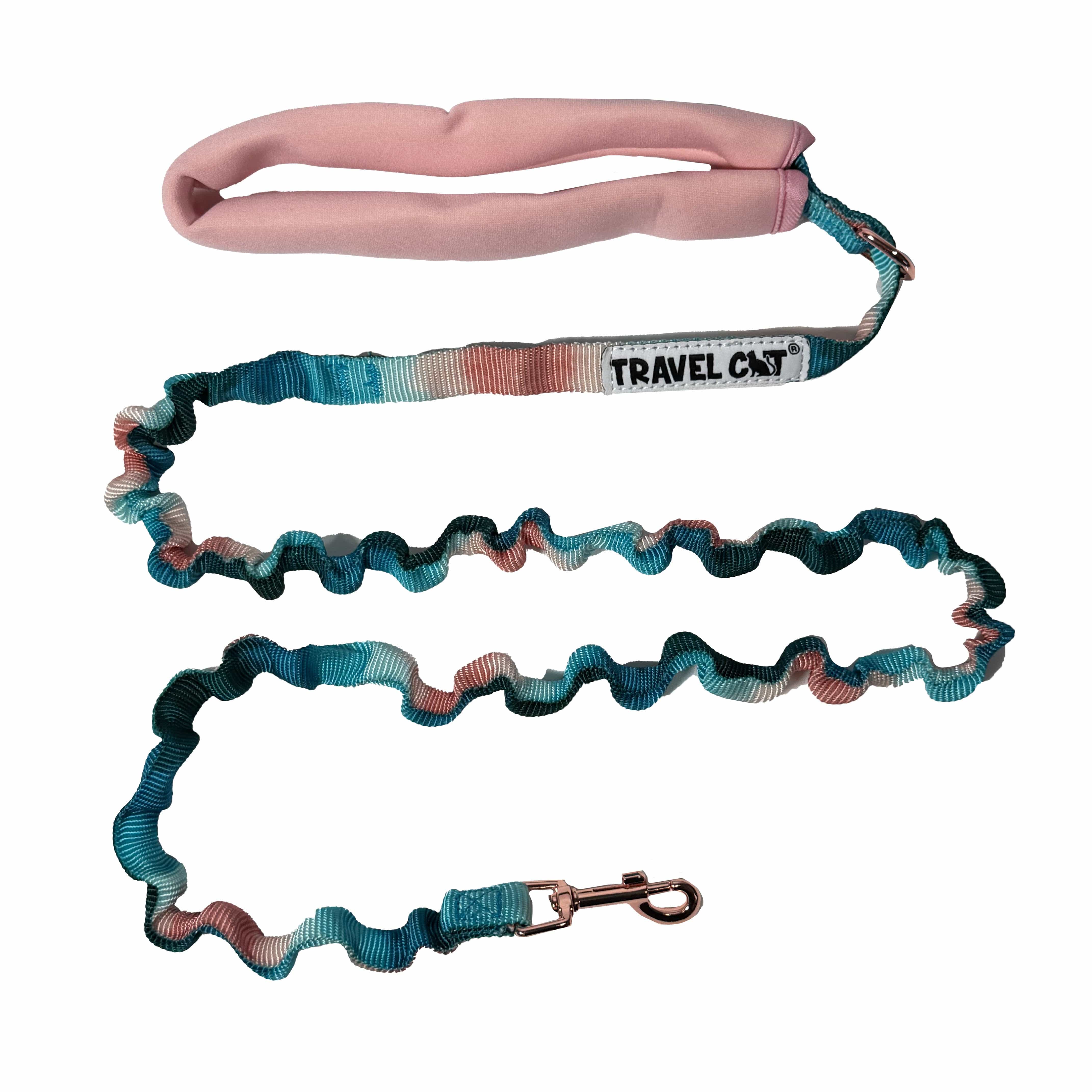 "The Day Tripper" Perfect Adjustable H-Style Cat Harness & Bungee Leash Set - Watercolors