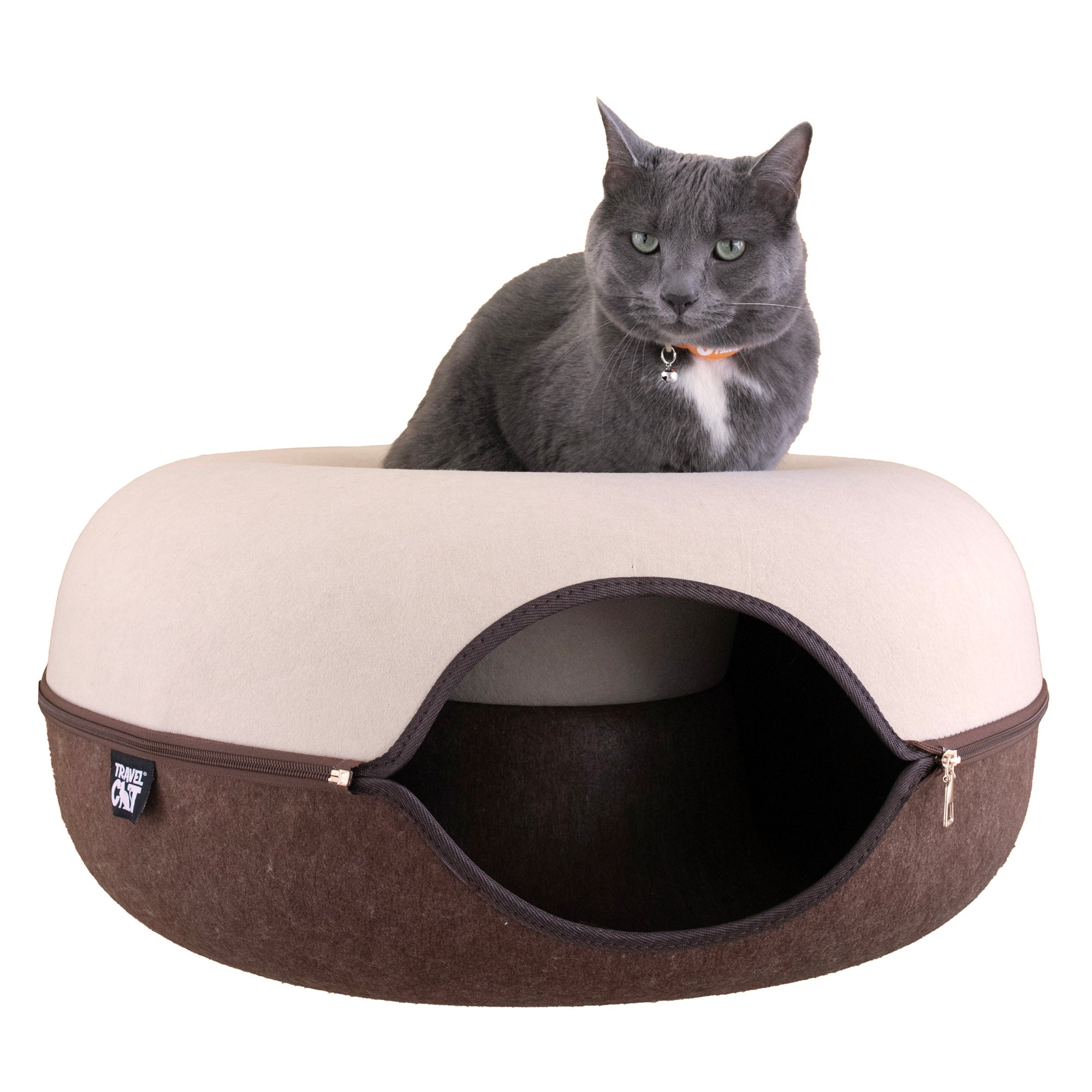 "Donut!" Cat Hideaway Cave - Chocolate & Cream