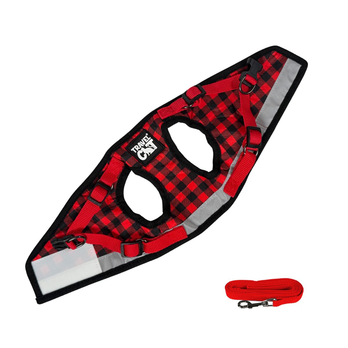 "The Pawsitively Plaid" Limited Edition Buffalo Plaid Cat Harness