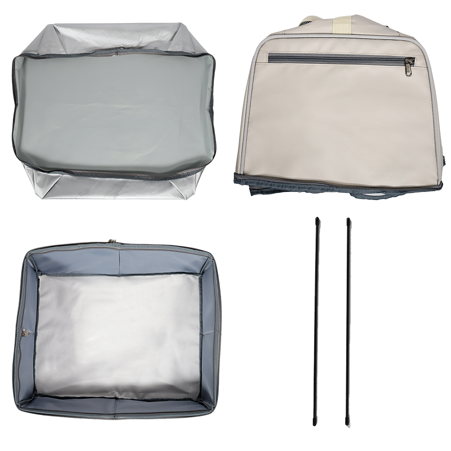 "The Porta-Pawty+" Covered Travel Litter Box - Portable Bathroom for Cats