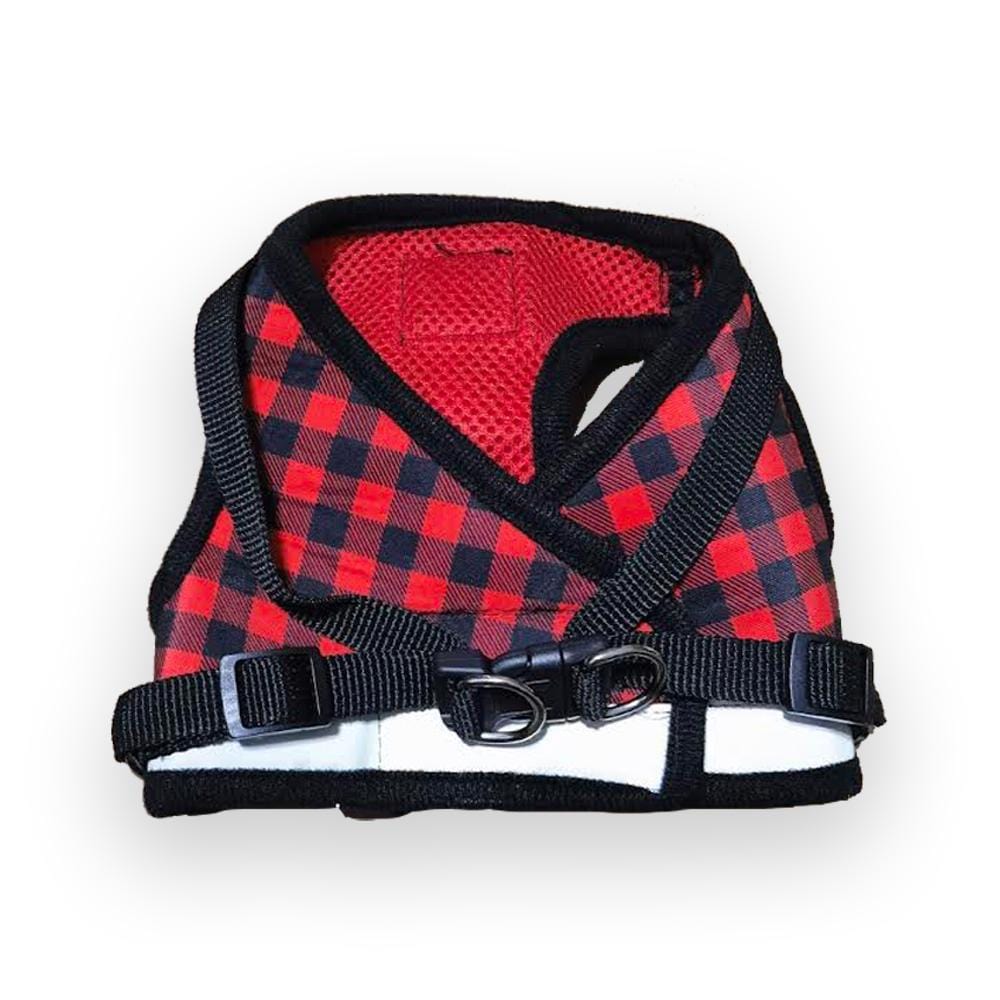 "The Pawsitively Plaid" Limited Edition Buffalo Plaid Cat Harness